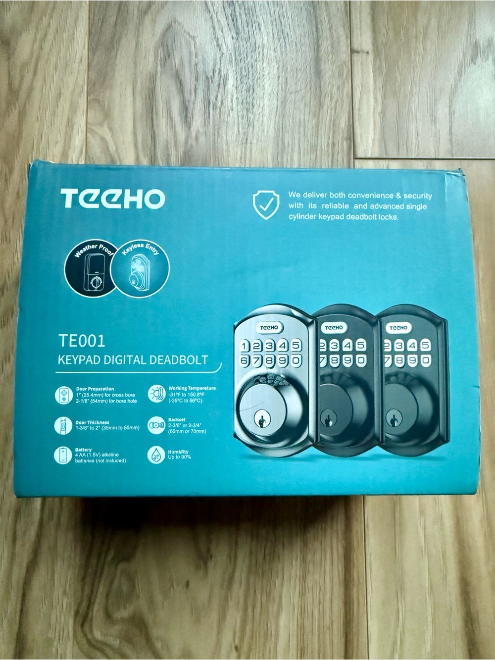 TE001 Keypad Digital Deadbolt - Satin Nickel